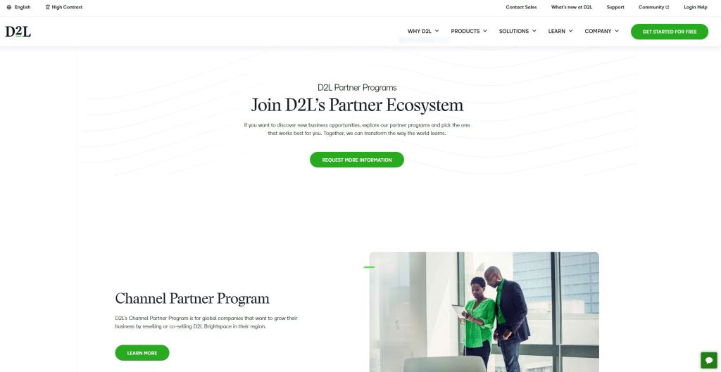 D2L: education Partnerships and&nbsp;integrations